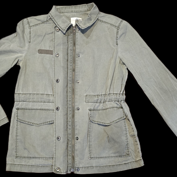 Abound Women's Olive Green Utility Jacket size Small w/ Front Pockets - Picture 2 of 8